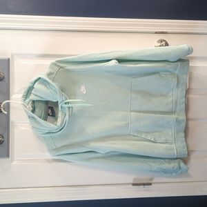 Nike Mint Green Women's Cowl Neck Hoodie Large